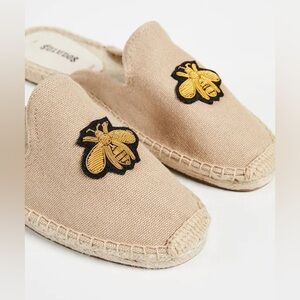 RARE Soludos Bees Beaded Mule Espadrille